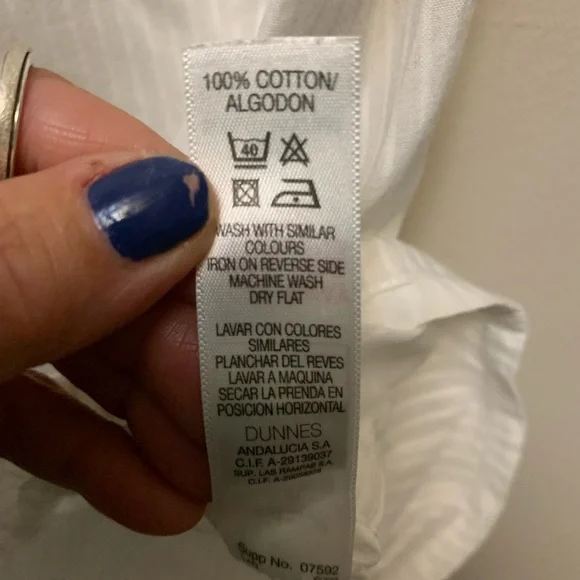 White Pintuck Button-Front Blouse with Drawstring Waist - Picture 5 of 7